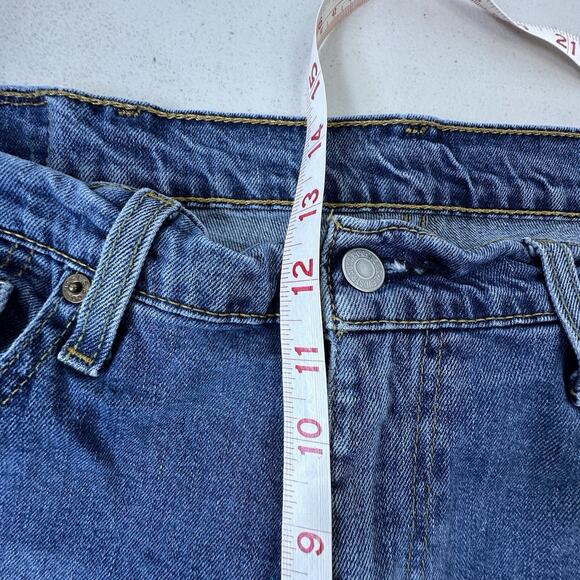 Mens Levi's 505 Straight Leg Jeans Blue Medium Wash Denim Pants sz 38x30 Classic - Picture 4 of 14